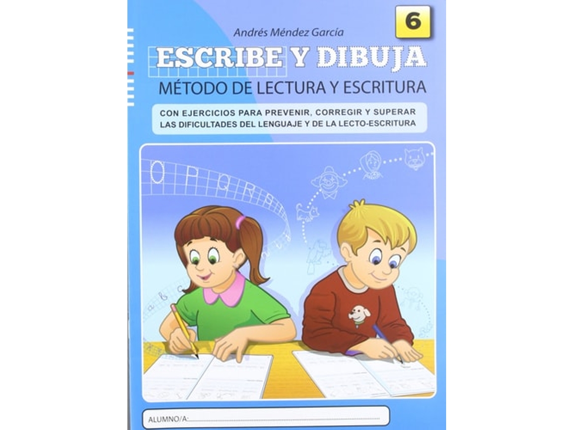 Libro Escribe Y Dibuja: Cuaderno 6 de Andrés Méndez García (Español)
