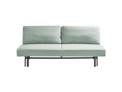 Sofá Sem Repousa-braços Com Função De Dormir Beliani Roykka De Tecido Verde 201x136