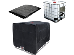 Funda universal para bolsa IBC, impermeable y a prueba de polvo, universal, 120 x 100 x 116 cm, funda para tanque de agua de lluvia, resistente a la decoloración para acampar al aire libre,...