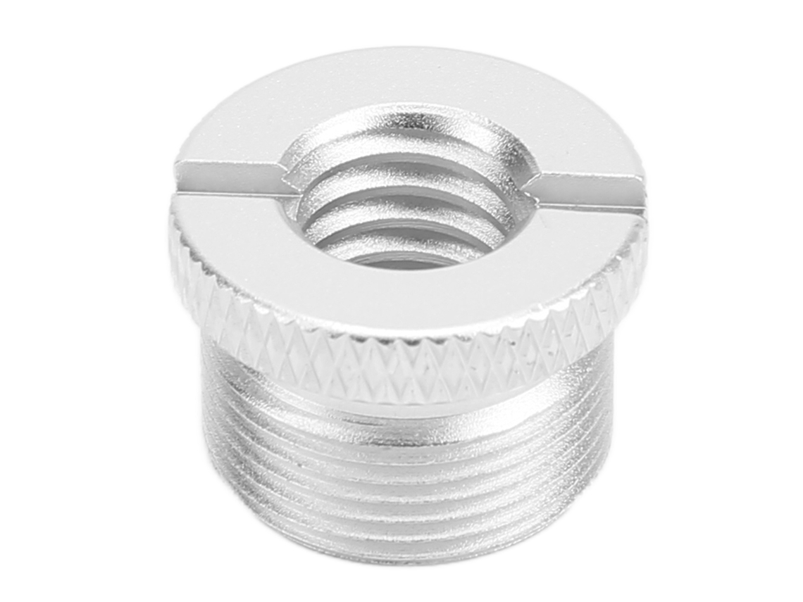 Adaptador De Rosca Para Soporte De Micrófono 3/8 Pulgada Hembra A 5/8 Pulgada Macho Plata F19b
