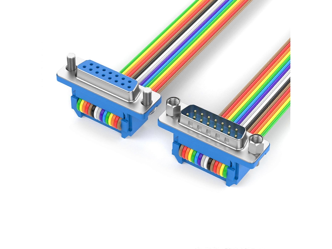 Cable de extensión DB15 macho a hembra, cable de datos DB15 para computadoras e instrumentos industriales LALAMOLI