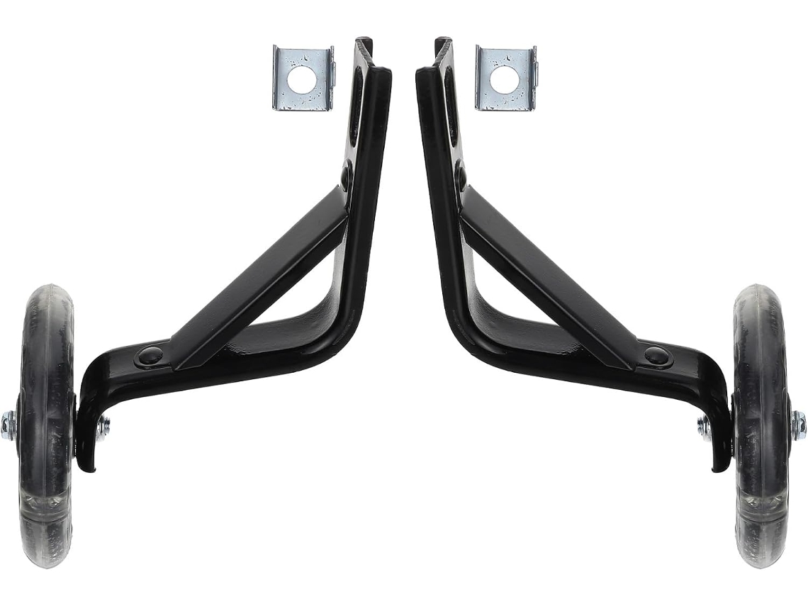 Ruedas De Equilibrio Para Bicicletas De Niños Y Niñas, Par De Estabilizadores Negros, Accesorios De Seguridad