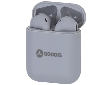 Auriculares Bluetooth True Wireless GOODIS Bt (In Ear - Micrófono - Gris)