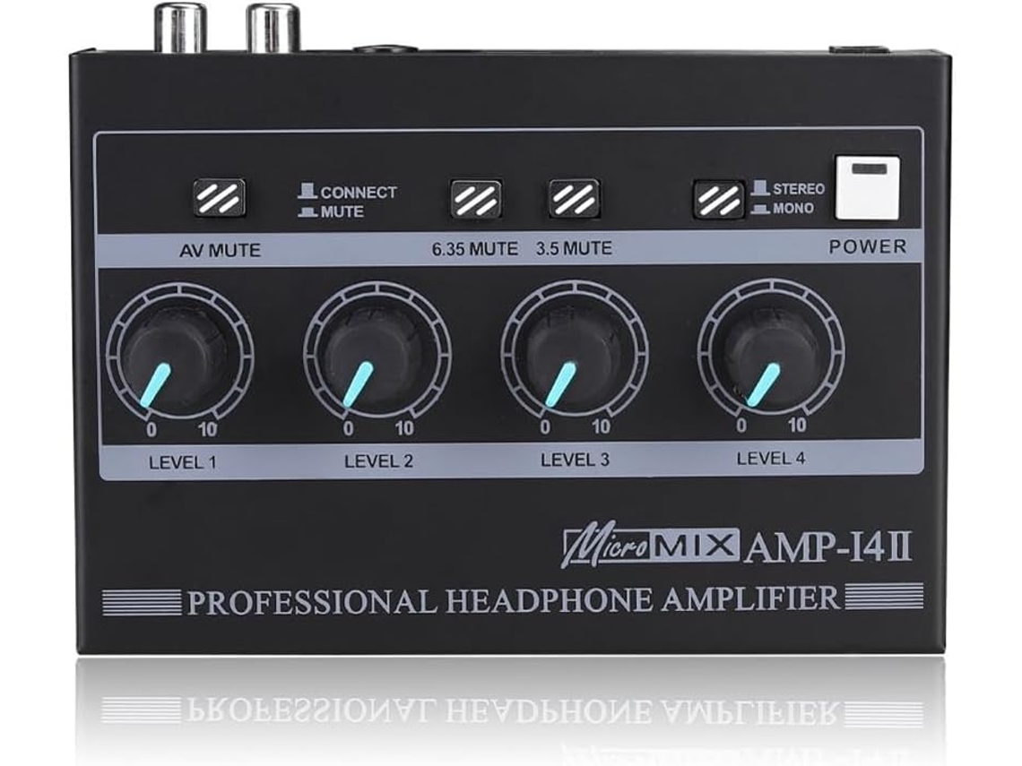 Amplificador De Auriculares Estéreo Profesional De 4 Canales Amp-i4ii