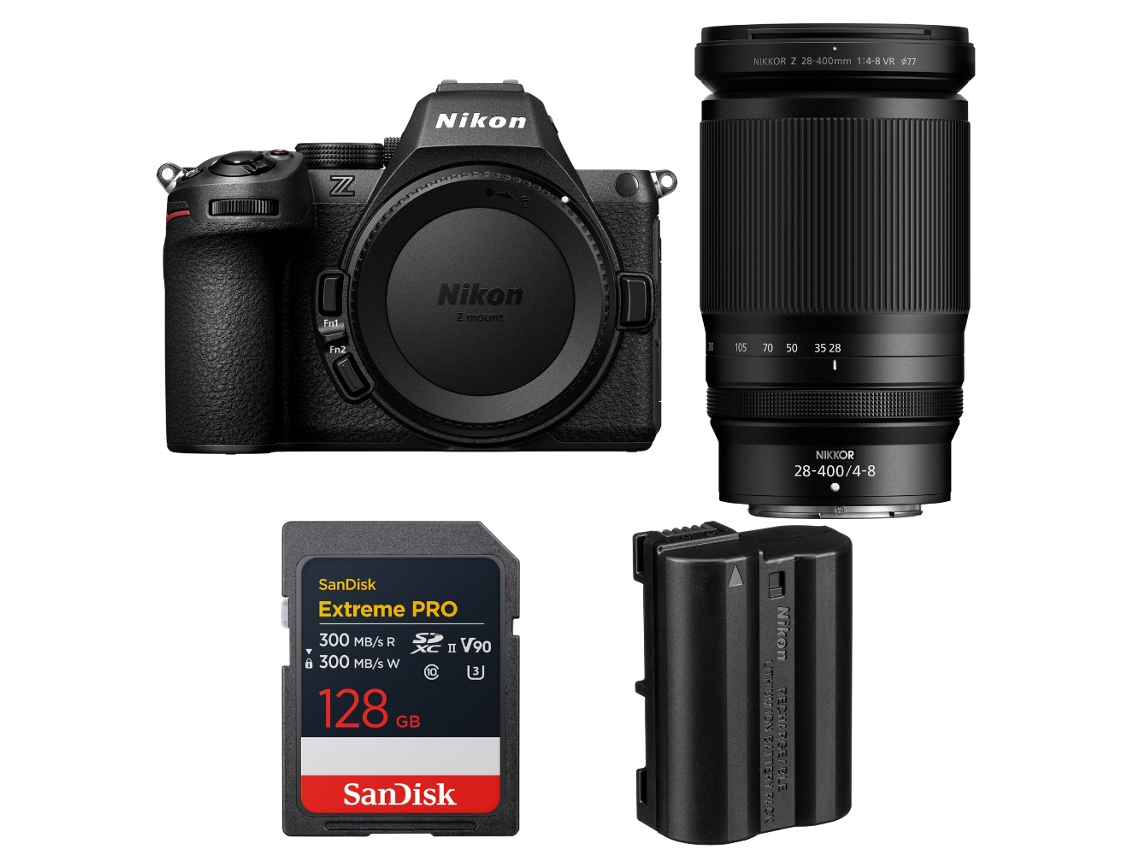 Z5 II + 28 400mm F/4 8 VR + 1 Sandisk 128GB Extreme Pro UHS II SDXC + Nikon EN EL15C + Libro electrónico “20 consejos para fotos impresionantes” NIKON