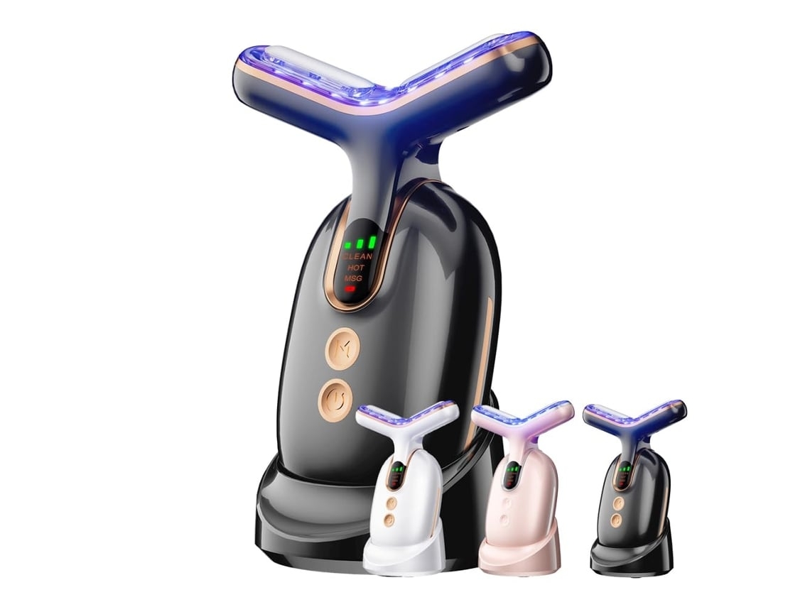 Masajeador facial y de cuello, herramienta para el cuidado de la piel Chennnls Home Face Shaper (negro)