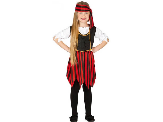 Disfraz de Niña DISFRAZZES Pirata Corsaria (Talla: 7 a 9 años)