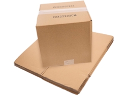 5 Cajas Cuadradas De Cartón Para Mudanzas Y Envíos. Cajas De Embalaje Pequeñas.