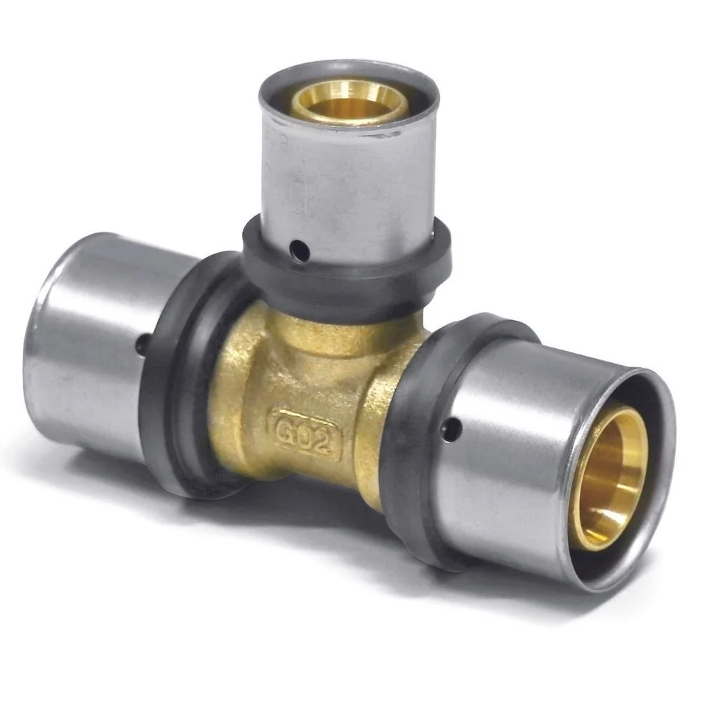 Racor A Prensa T Reducido 20x2-16x2-20x2 10 Bar 70°c Certificación Dvgw