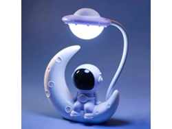 Lámpara de luna con astronauta creativa, luz nocturna LED para dormitorio, regalo decorativo para Navidad y fiestas. Viewleaf