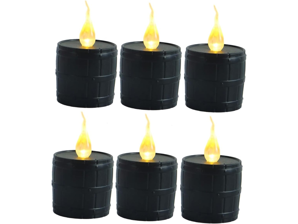 Juego De 6 Velas Led A Pilas, Decoración Sin Llama