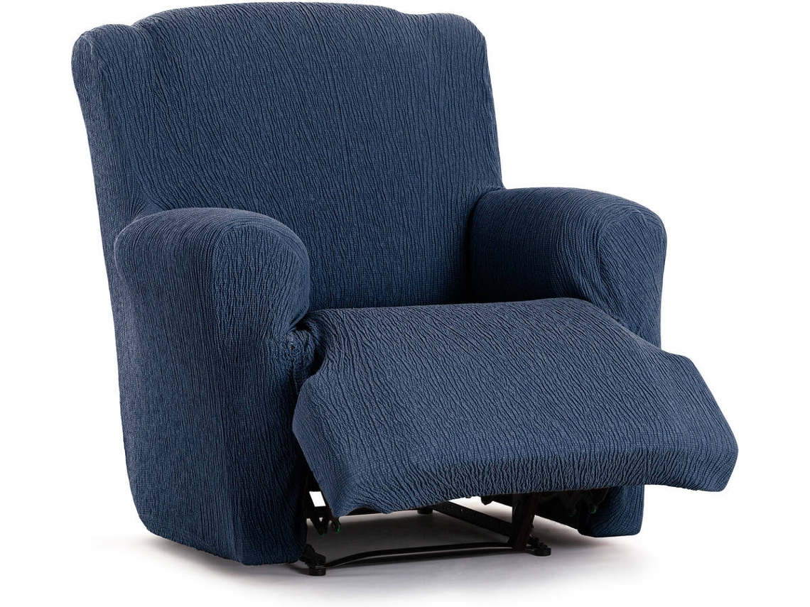 Funda de Sillón Relax XL EYSA Premium Troya Tejido Elástico (90 x 80 x 100 cm - Poliéster y Algodón - Azul)