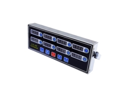 Temporizador Digital De Cocina Comercial 8 Canales, Cronógrafo De Acero Inoxidable Con Alarma Y Reloj Negro