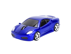 Mouse Sem Fio Ferrari 2.4g 1200dpi Para Notebook Pc Laptop Azul Precisão Ergonômico