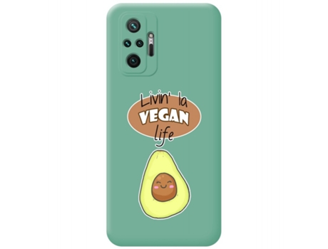 Carcasa Xiaomi Redmi Note 10 Pro TUMUNDOSMARTPHONE Silicona Líquida Dibujos Verde