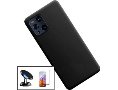 Carcasa, Protector y Soporte Oppo Find X3 Pro PHONECARE Silicone Negro
