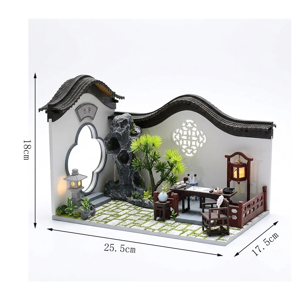 (estilo 1) Decoración De Estantería, Serie Para Sala De Estar, Casa De Muñecas De Estilo Chino