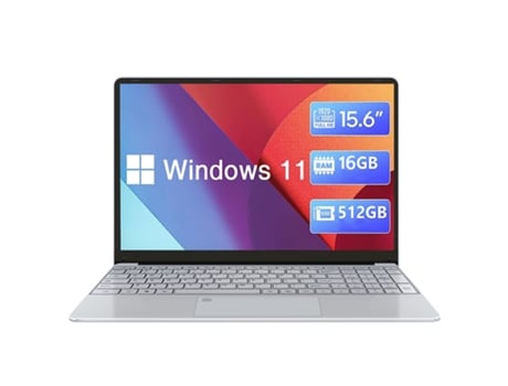 WUXIAN Laptop Desbloqueo de Huellas Dactilares 15.6'' Intel Celeron N5095 2.9Ghz Ram: 16 Gb 512 Gb Ssd Mouse