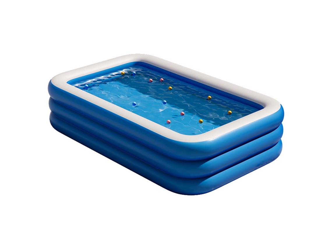 Piscina hinchable para bebés, PVC grueso, 3 capas, plegable, 2,1 m