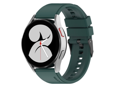 Correa de Silicona 20mm transpirable para Samsung Galaxy Watch 5 40mm/44mm/Watch 5 Pro 45mm - verde oscuro