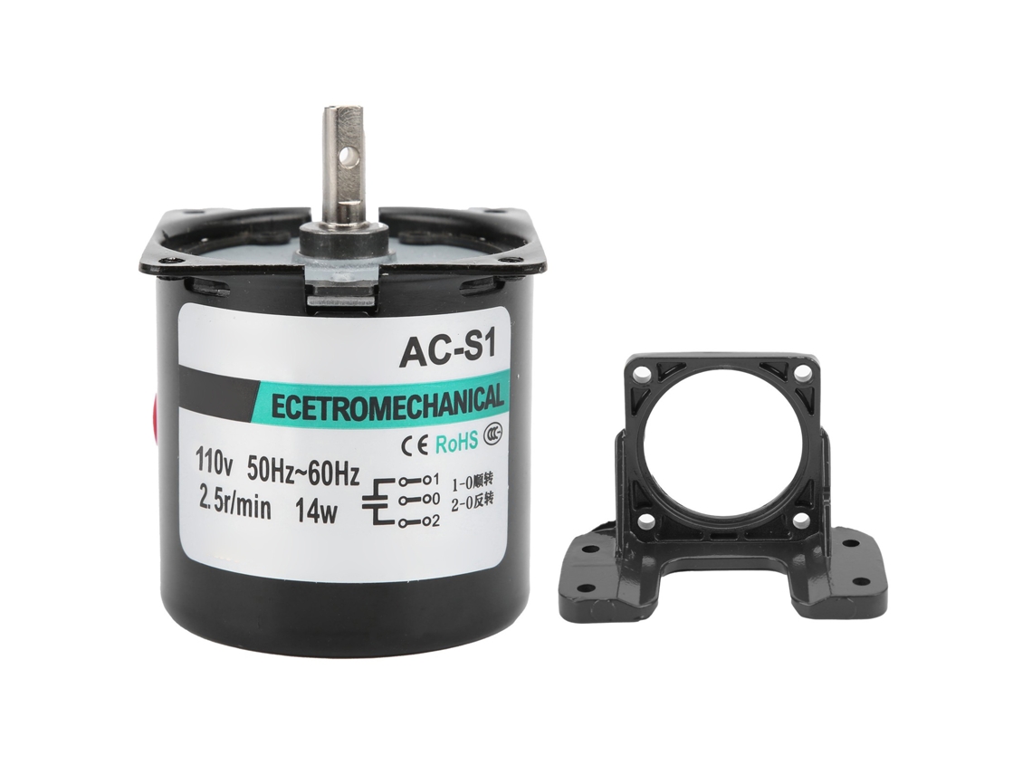 Motor Síncrono De Ca De 14 W, Imán Permanente, Eje Central, 2,5 Rpm, Ca 110 V Xd60ktyz