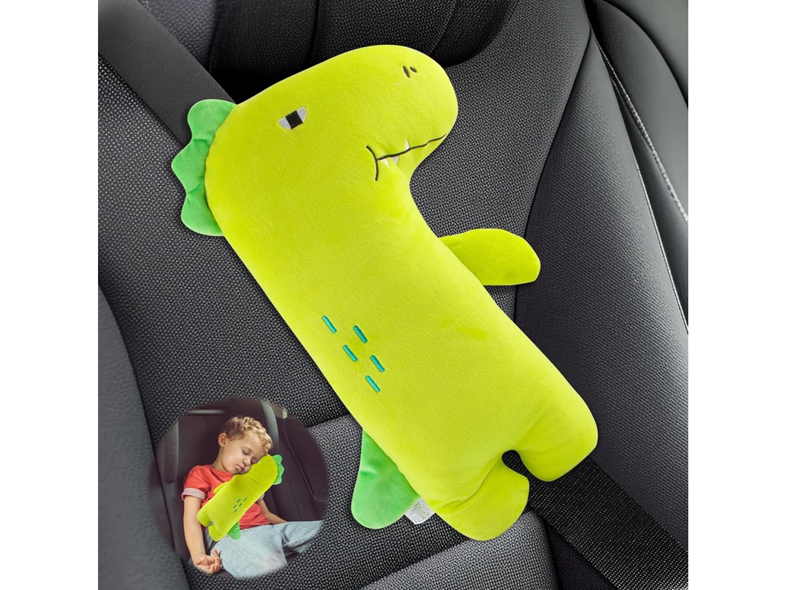 Almohadilla Cinturón Seguridad Infantil Dinosaurio L Para Asiento Coche