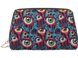Neceser De Viaje Cuero Organizador Para Mujer Diseño Estampado Vacaciones