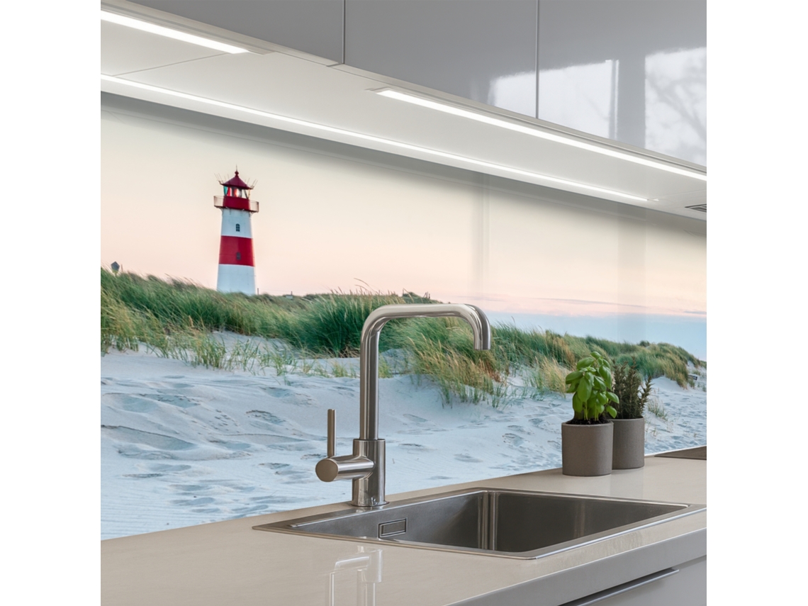 Paneles antisalpicaduras de cocina Lighthouse - Naturaleza - Playa 150x80 cm