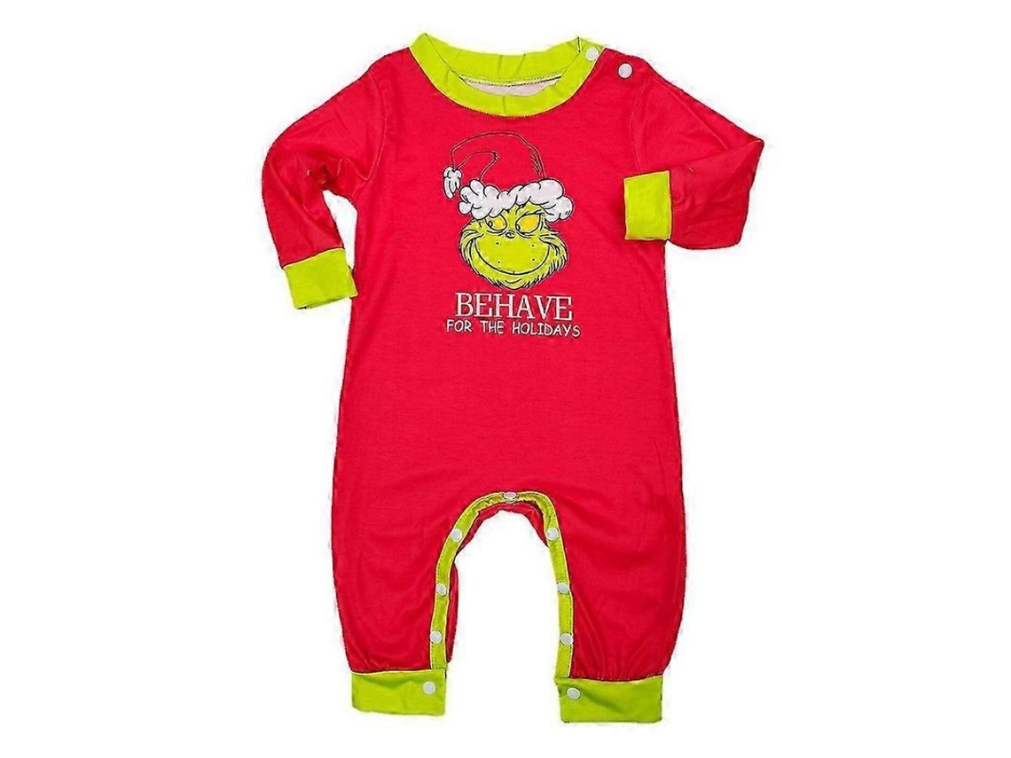 Pijamas Navideños Familiares Grinch Niños Bebés Adultos Conjunto De Pijamas Mxbc6-9m 6-9m Infantes