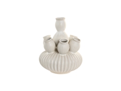 Jarron Ceramica Crema 28x28x35cm