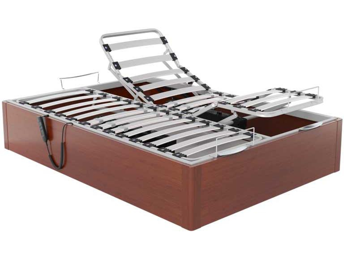 Canapé AZNAR Abatible Articulado Con Motor Ankara Altura 34 Cm - Nogal - 105X200Cm