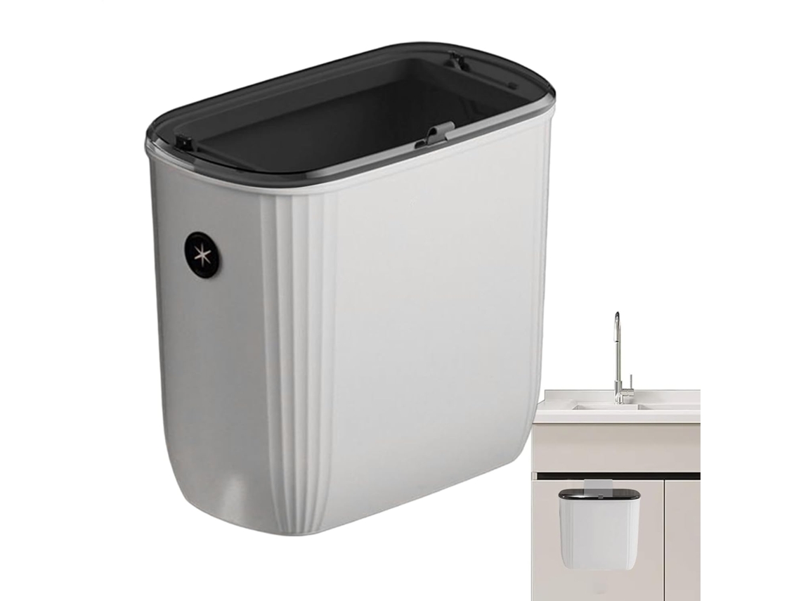 Cubo De Basura De Encimera Con Tapa, Cubo De Basura De Pared Con Tapa Para Autocaravana - Artículos Para El Hogar