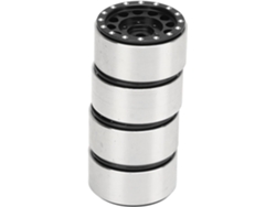 Bujes De Rueda Beadlock De Aleación De Aluminio Para Coches Rc, 4 Piezas, Para Coches Axial Scx24/24 De 18 Pulgadas.