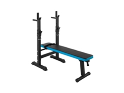 Banco de pesas recto ajustable con soportes Rebel Active