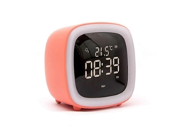Reloj despertador infantil con luz nocturna, reloj despertador infantil recargable, reloj infantil con doble alarma, temperatura, modo fin de semana y diversión.