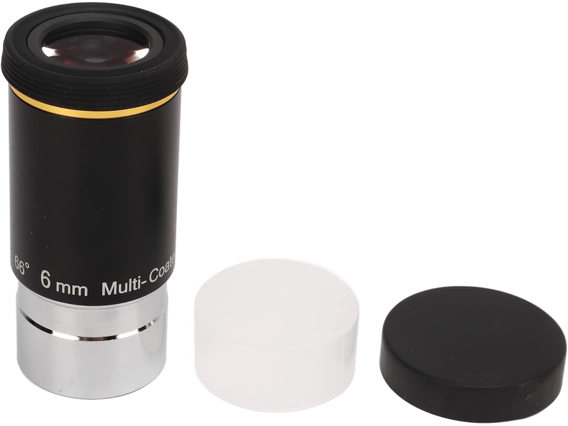 Ocular De Cristal De 25 Pulgadas, 6 Mm Y 66 Grados Para Telescopio Astronómico