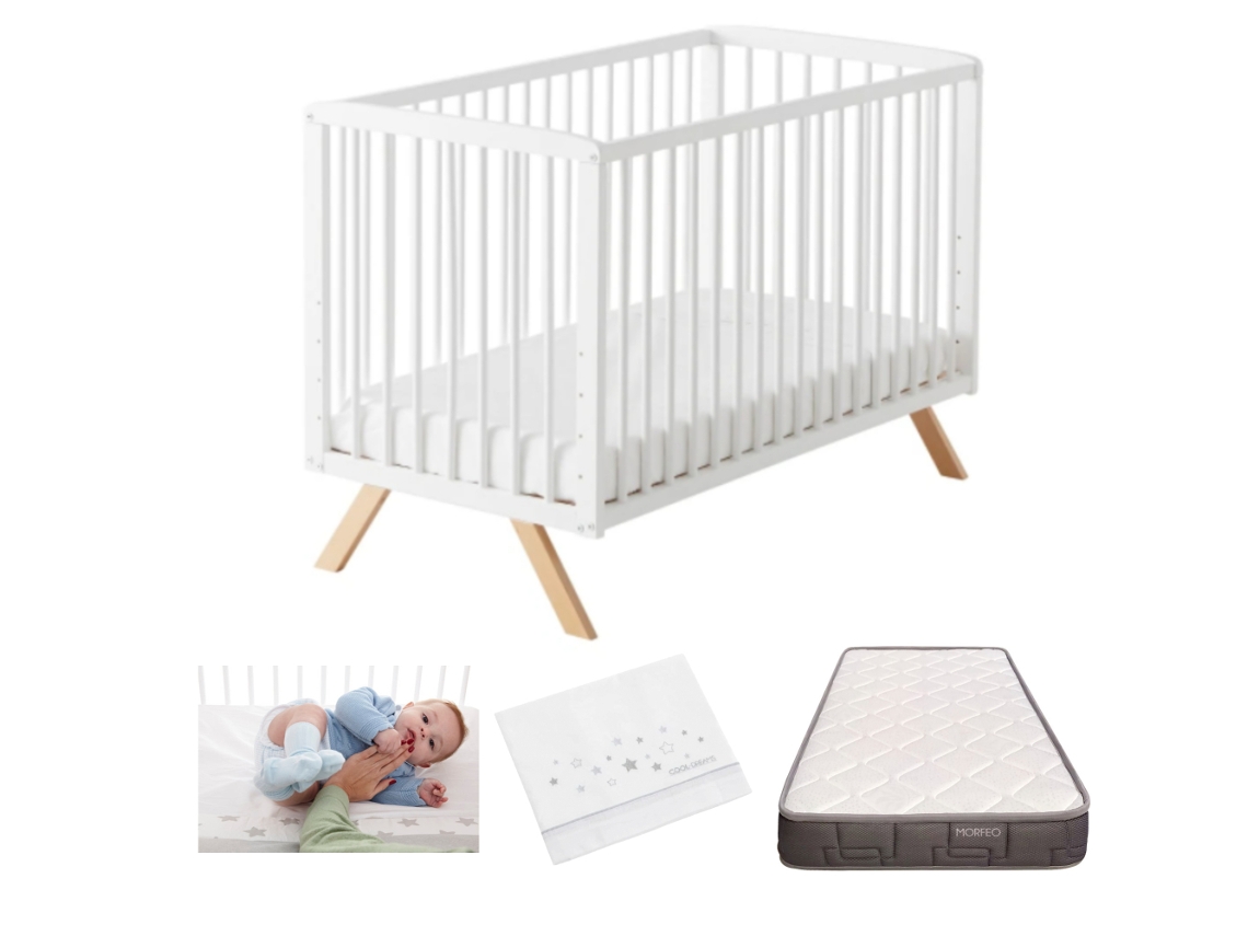 Cuna Colecho COOL DREAMS Nuru (Kit Colecho - Colchón Hr - Bajera - Encimera)