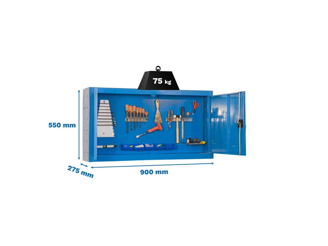 Armario metálico para herramientas Cabinet Tools Mon. 550x900mm Azul