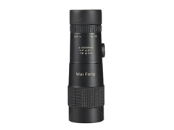 Telescopio monocular portátil Yizhood con zoom 8-40X40 para acampar (negro)