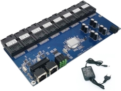 Conmutador De Fibra Óptica Gigabit 8 Sc 2 1000m Conmutador De Medios Ethernet Rj45