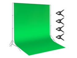 Fondo de fibra verde Chroma Neewer de 3 x 3,6 metros para retratos y fotografía de productos