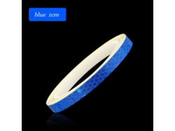 Accesorios para bicicletas Pegatinas reflectantes para bicicletas Cinta adhesiva fluorescente de 1 cm x 8 m para decoración de bicicletas de montaña Azule34547