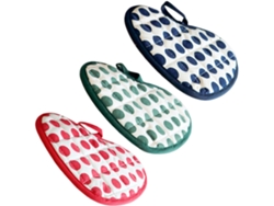 Manoplas De Cocina Antideslizantes, Juego De 3, Diseño De Mini Corazones, Resistentes Al Calor, Aislantes.