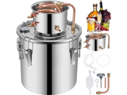 Alambique 30l En Acero Inoxidable Para Destilación De Vinos, Alcohol Y Aceites