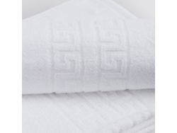 Pack 3 Sábanas de Baño (100x150 cm) Patrón Griego 500 g - Blanco