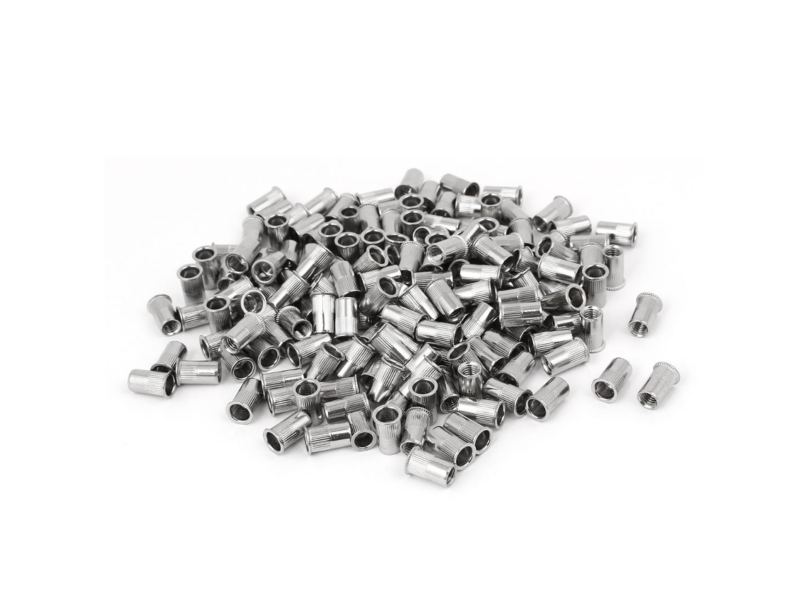 200 Clavos, Tornillos Y Fijaciones, M5 X 12 Mm, Acero Inoxidable 304, Juegos De Tuercas Remachables