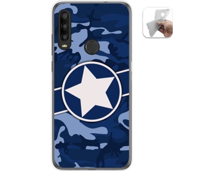 Carcasa Alcatel 1SE 2020 TUMUNDOSMARTPHONE Camuflaje 03 Multicolor