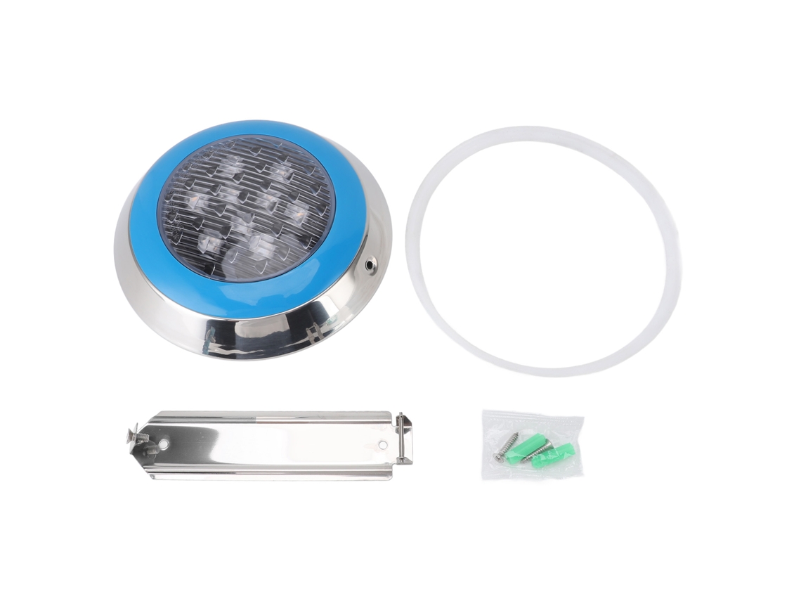 Lámpara Sumergible Profesional Para Piscinas, 3000k, 24v, 9w, Led, Impermeable, Decorativa, Abs.