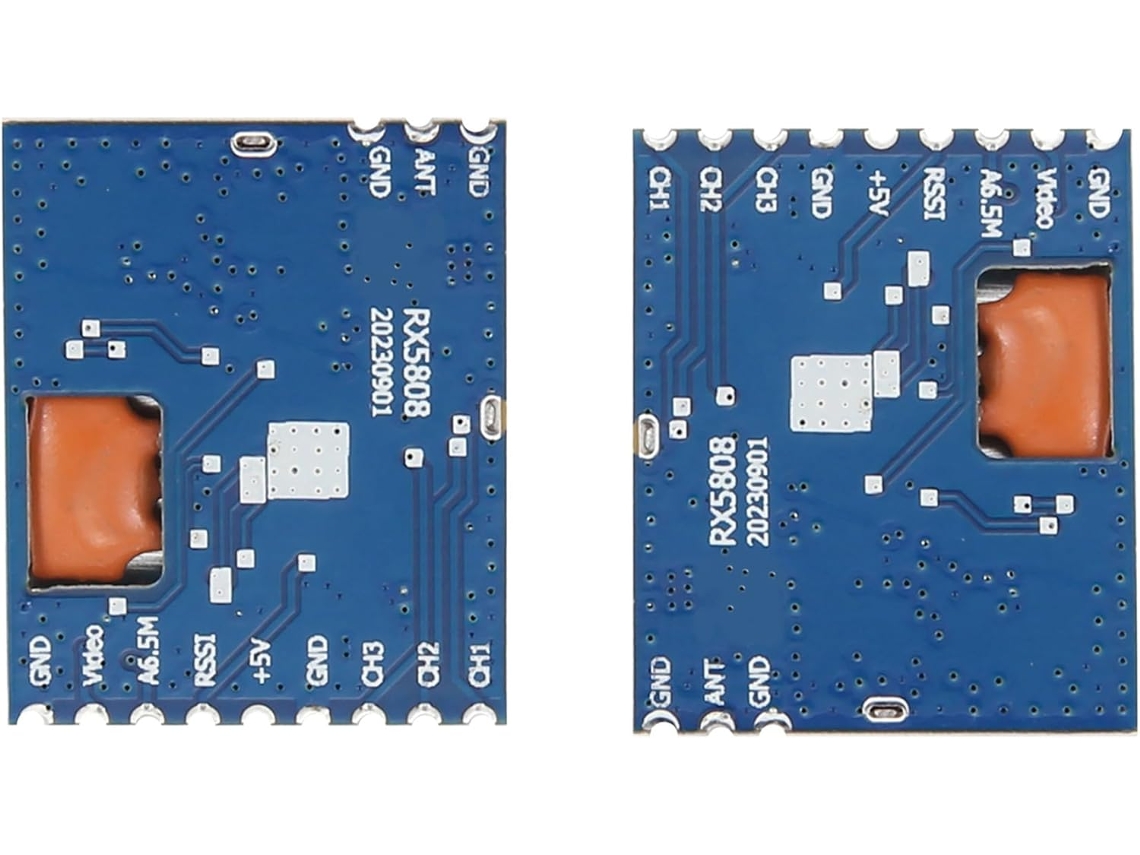 Paquete De 2 Módulos Receptores De Audio/video Inalámbricos Rx5808 - Frecuencia Analógica Con Bloqueo De Fase