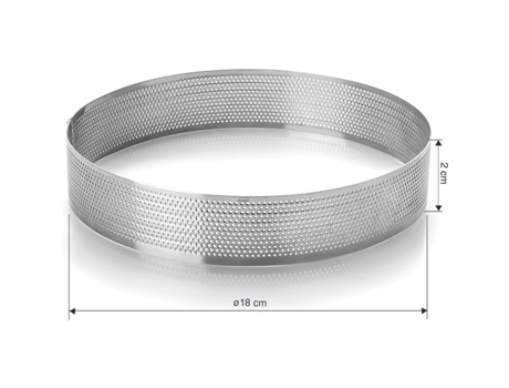 Molde perforado para tarta LACOR D,18x2 cm